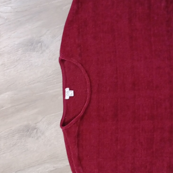 OVS drop shoulder medium maroon burgundy bishop balloon lantern sleeve sweater - Picture 15 of 16